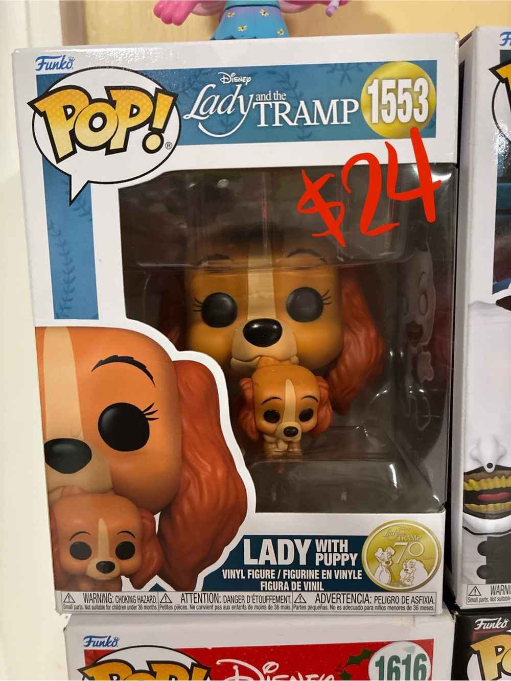 Funko Pop! Lady with Puppy - Orange, Brown